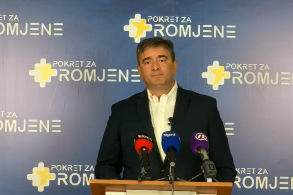 Medojević na konferenciji za novinare, Foto: Printscreen/Fejsbuk/Demorkatski front
