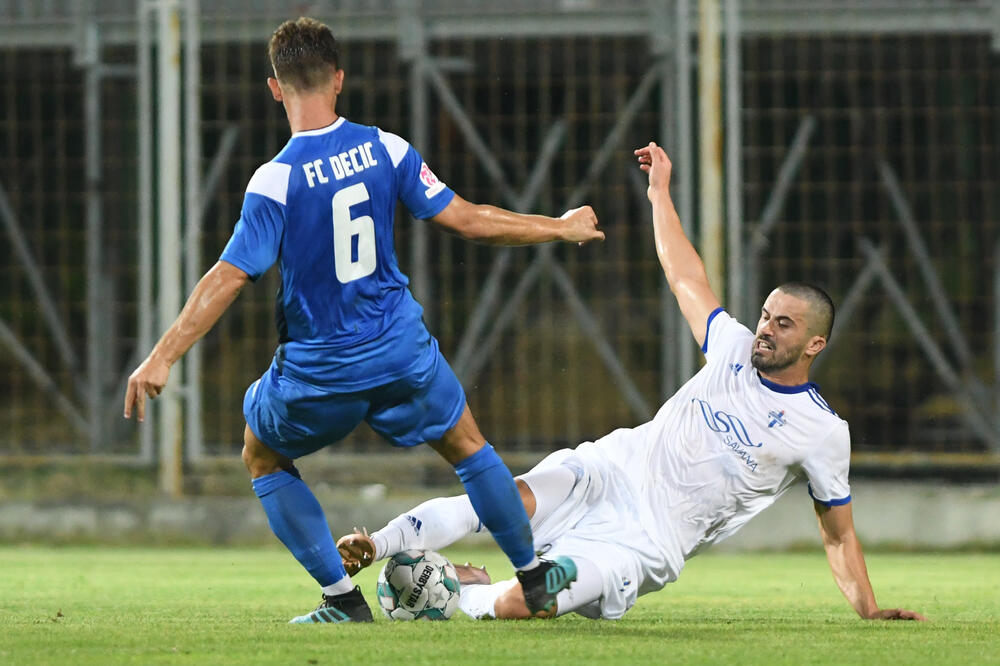 Sa utakmice Dečić - Budućnost na otvaranju sezone, Foto: Savo Prelević