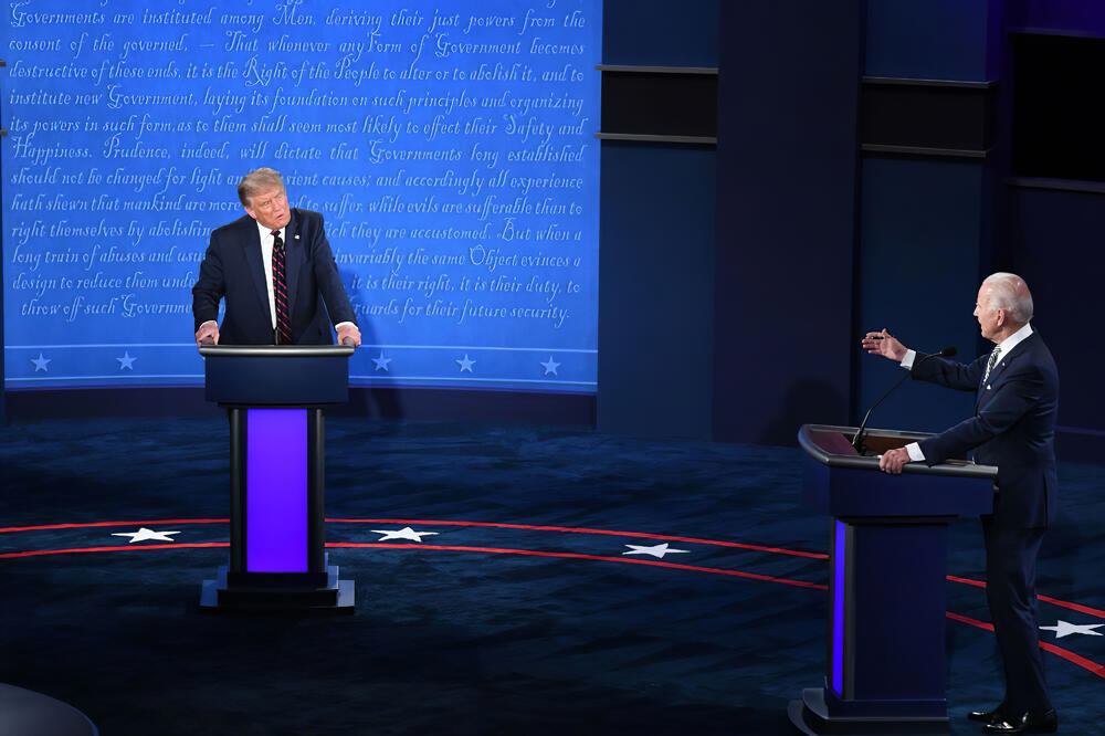Sa jedne od debata Trampa i Bajdena, Foto: Reuters