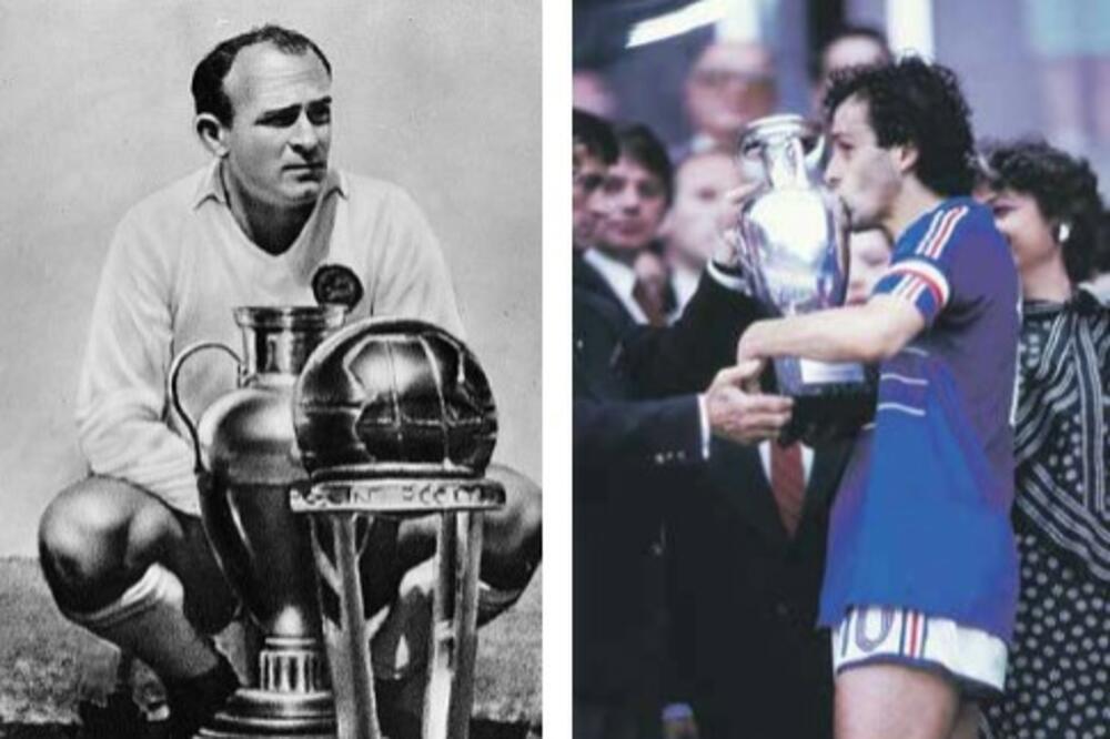 Alfredo di Stefano i Mišel Platini, Foto: Football classics