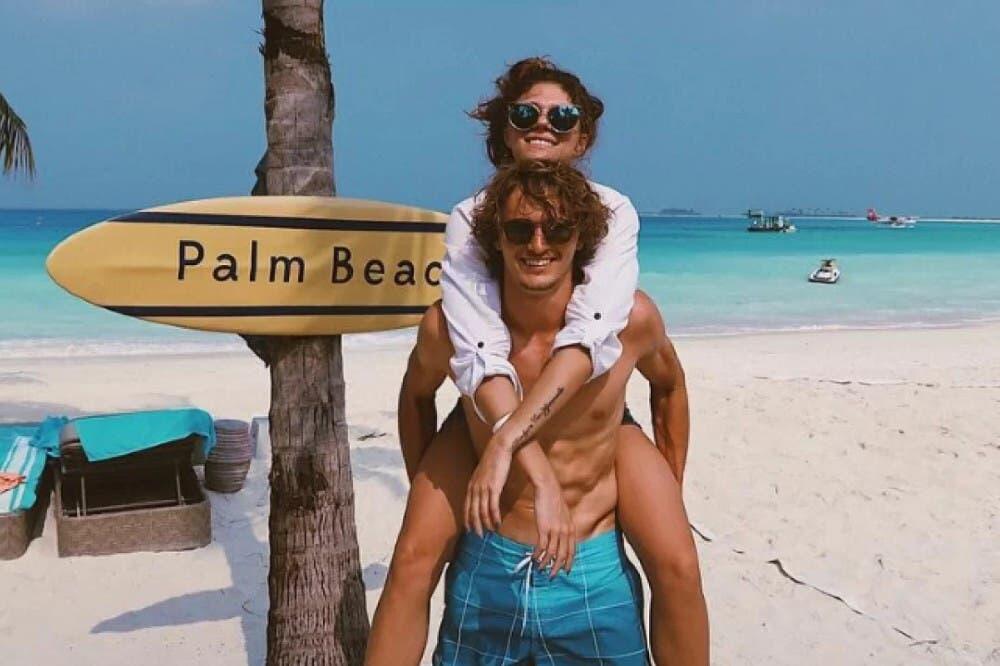 Zverev i Šaripova, Foto: Printscreen