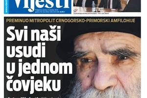 Naslovna strana za 31. oktobar 2020.