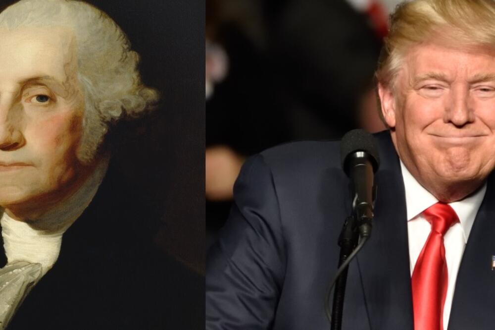 Prvi i aktuelni predsjednik SAD: Džordž Vašington i Donald Tramp, Foto: Shutterstock