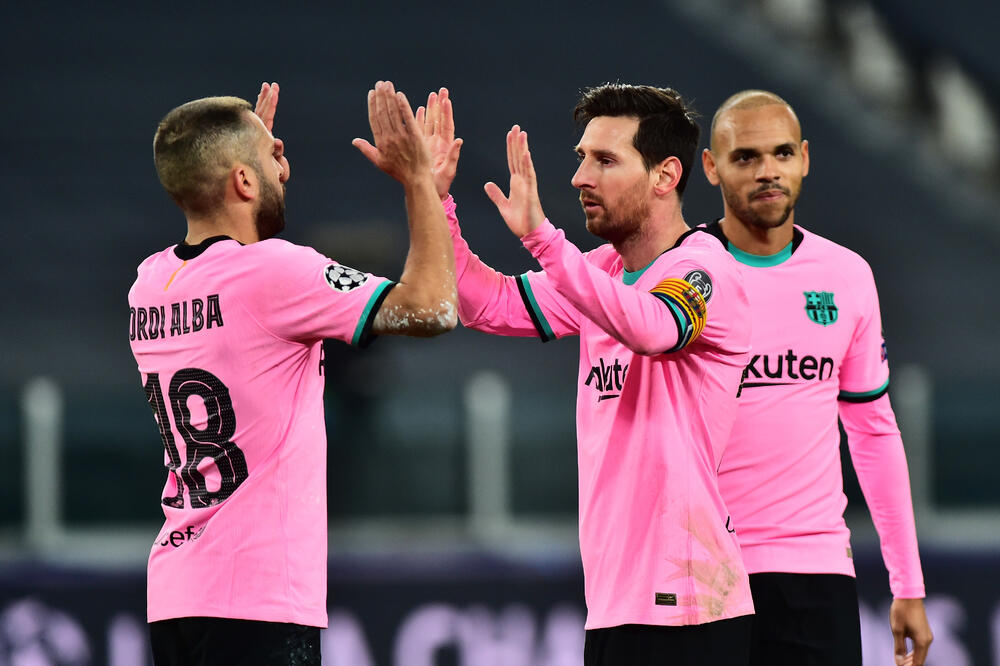 Stari tandem Barselone: Đordi Alba i Leo Mesi, Foto: Reuters