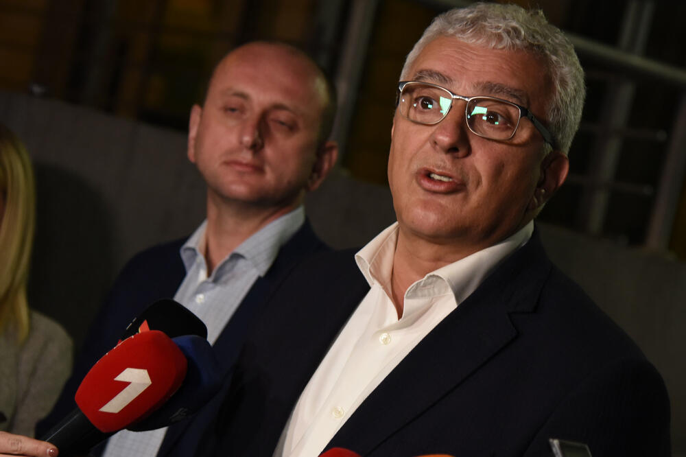 Mandić i Knežević sa sastanka, Foto: Luka Zeković