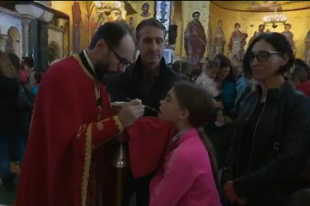 Danas u Hramu u Podgorici, Foto: Screenshot