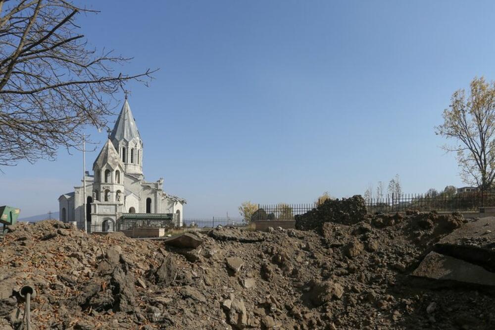 Crkva u Šuši postala je simbol otpora Jermena u Nagorno-Karabahu, Foto: Reuters