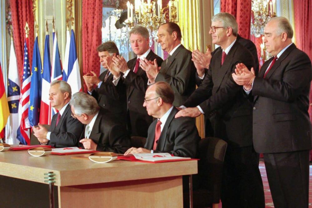 Potpisivanje sporazuma u Parizu, 1995., Foto: AP