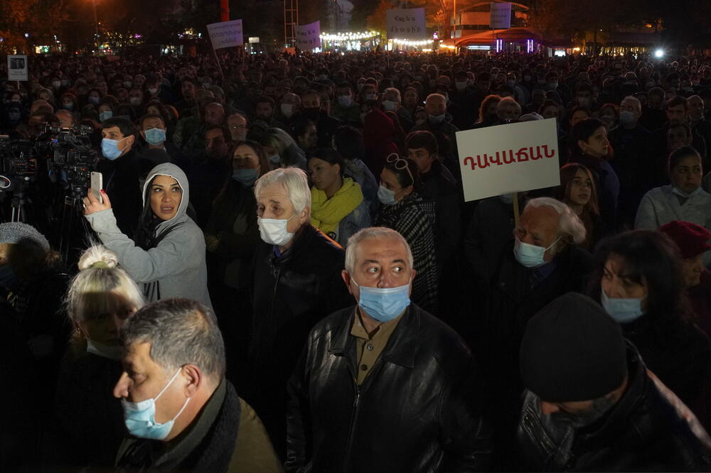 Sa protesta u Jerevanu, Foto: Reuters