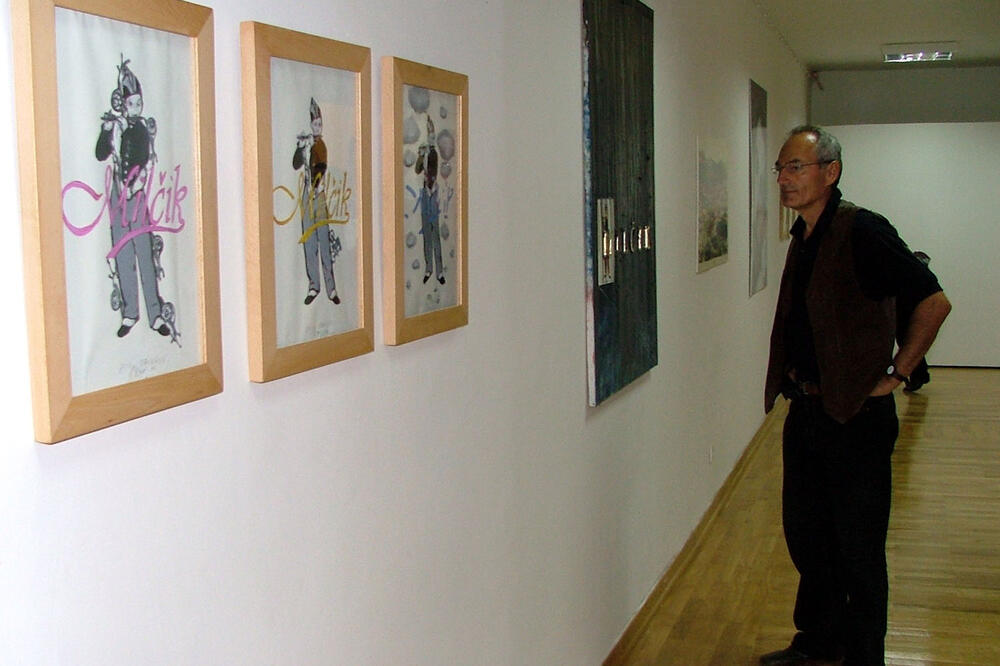 Sa jedne od izložbi Milije Pavićevića, Foto: Vijesti