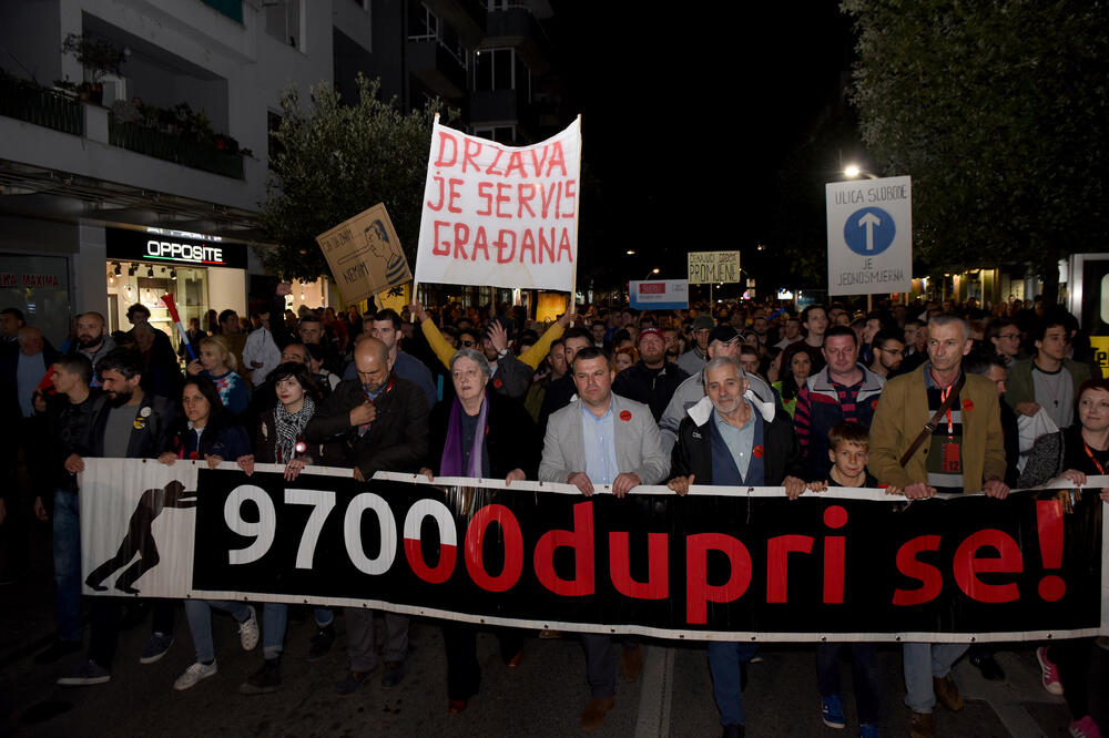 Ratka Jovanović-Vukotić bila je među onima koji su bili na čelu protesta pokreta "Odupri se", Foto: Savo Prelević