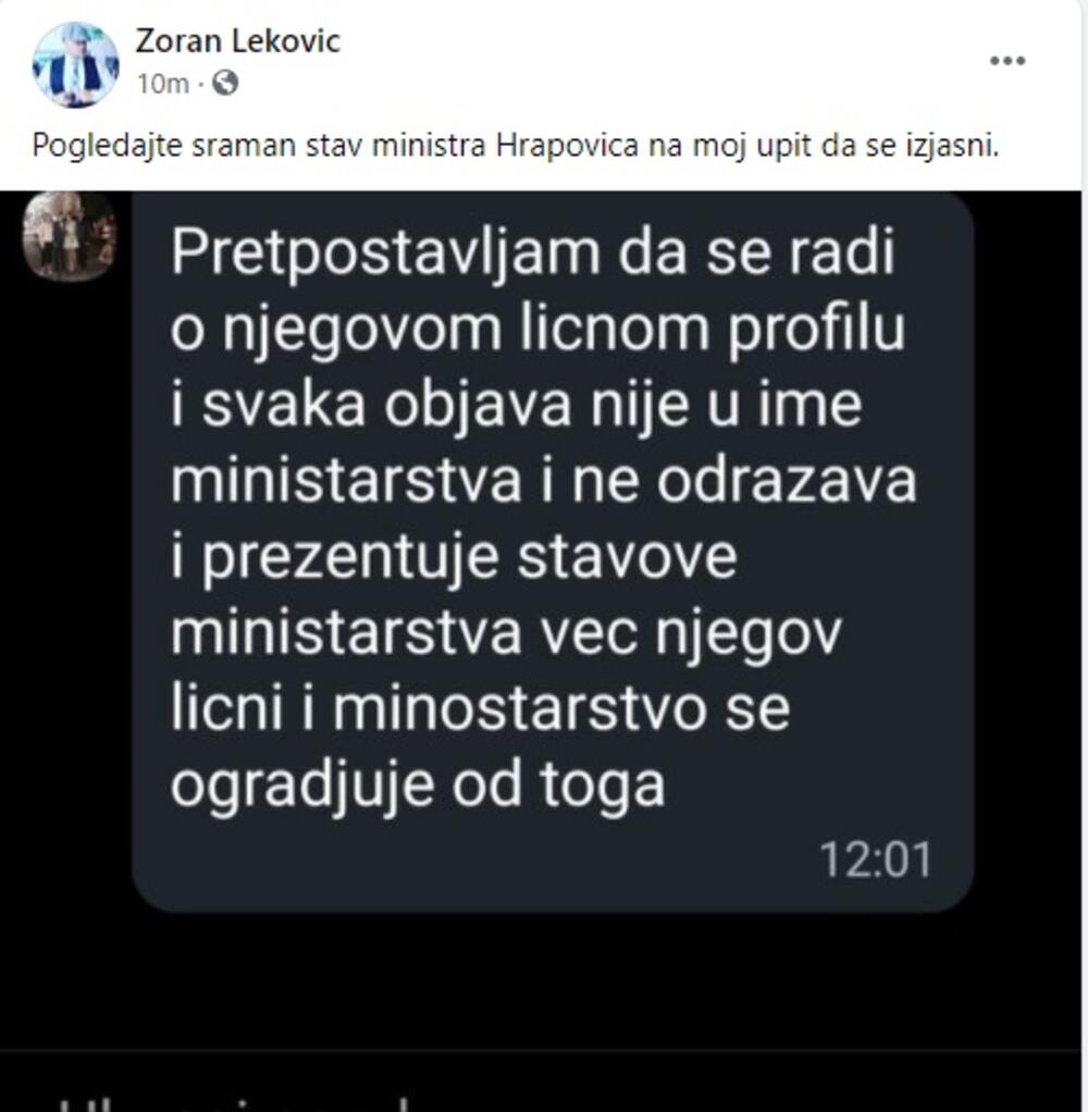 Odgovor Hrapovića