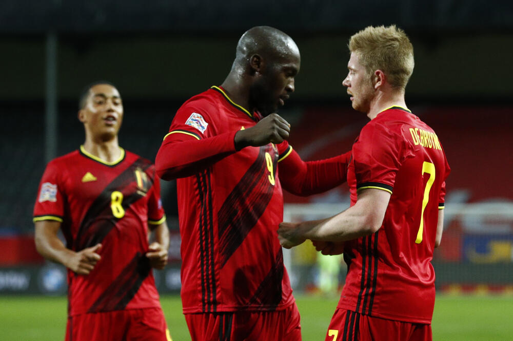 Tilemans, Lukaku i De Brujne, Foto: Reuters