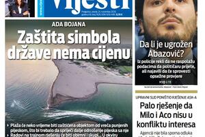 Naslovna strana Vijesti za 24.11.2020.