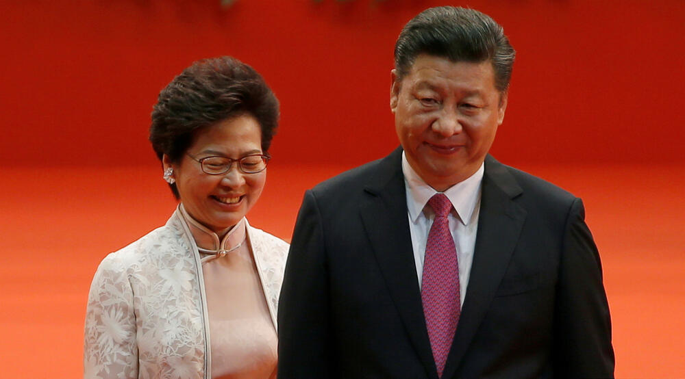  Šefica izvršne vlasti u Hong Kongu Keri Lem i kineski predsjednik Si Đinping