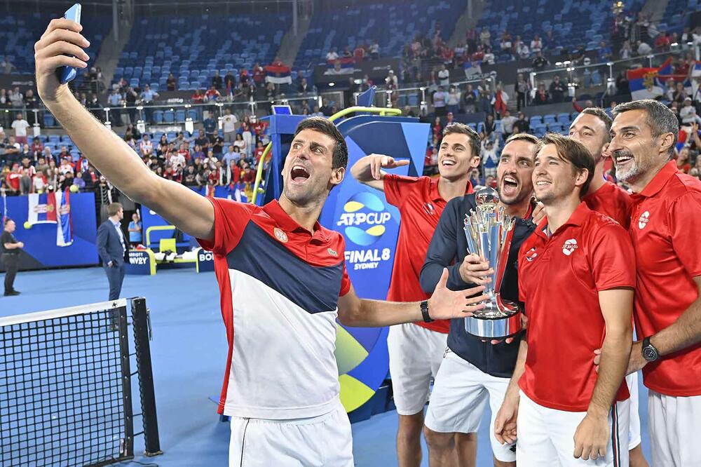 Teniseri Srbije nakon pobjede na ATP kupu, Foto: ATP