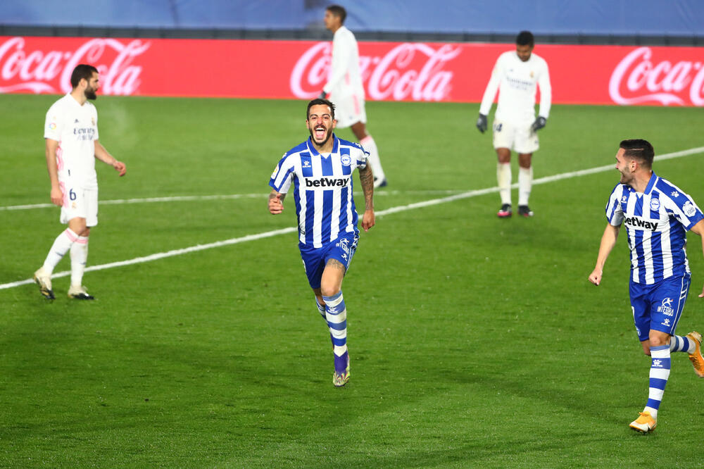Hoselu slavi gol Realu, Foto: REUTERS