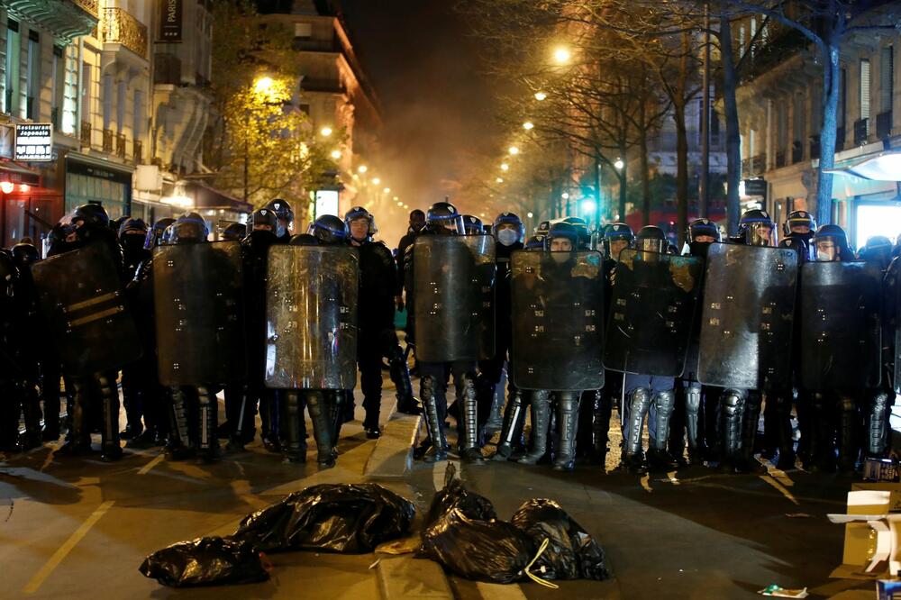 Policija u Parizu tokom prošlonedjeljnih protesta, Foto: Reuters