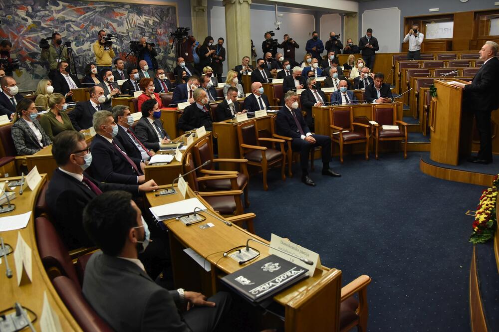 Detalj iz Skupštine Crne Gore, Foto: Luka Zeković