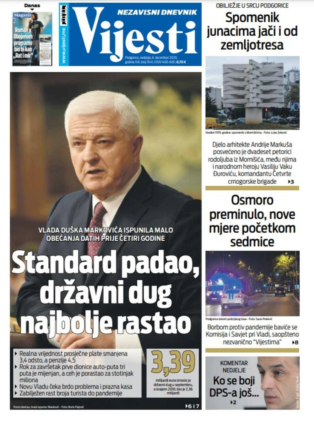 Nalovnica, Foto: Vijesti