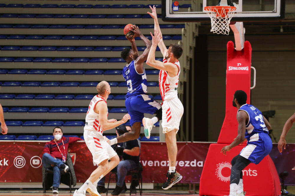 Melvin Edžim pod košem Crvene zvezde, Foto: KK Crvena zvezda MTS