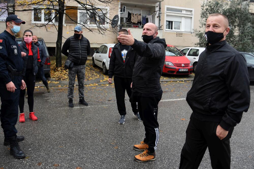 Danas ispred zgrade Uprave policije, Foto: Boris Pejović
