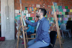 A young Montenegrin artist with autism: When I dive there is no noise