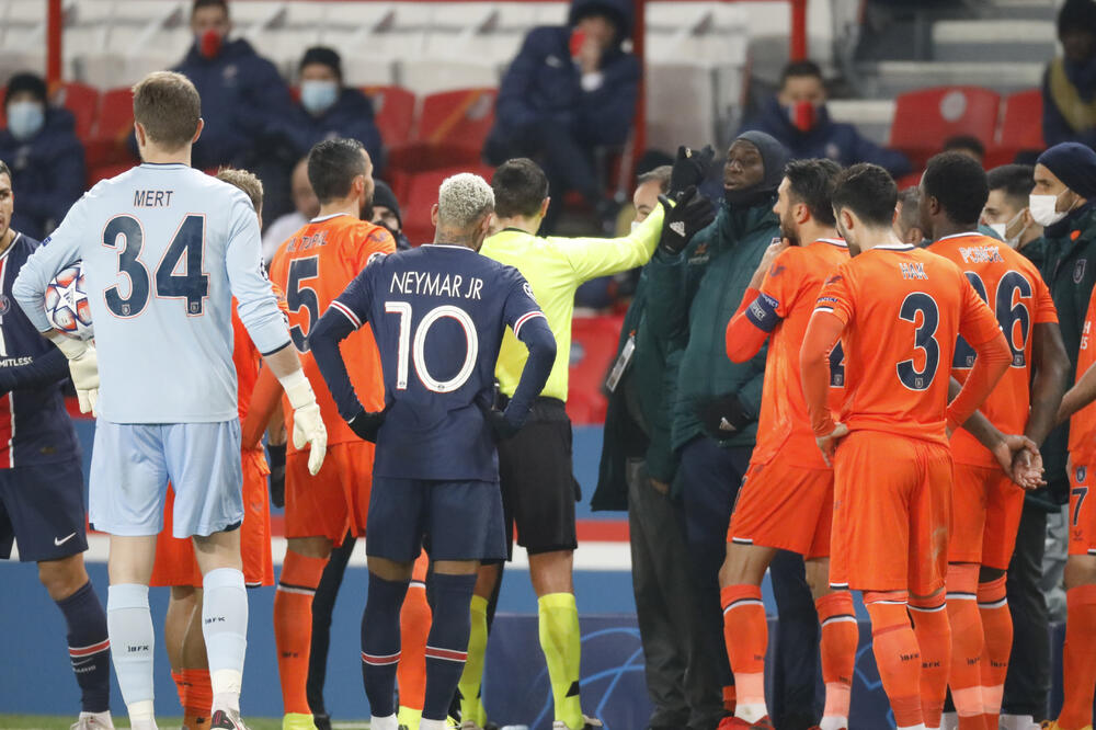 Detalj sa meča PSŽ-a i Bašakšehira, Foto: Reuters