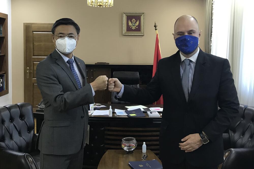 Liu Đin i Radulović, Foto: Ministarstvo vanjskih poslova