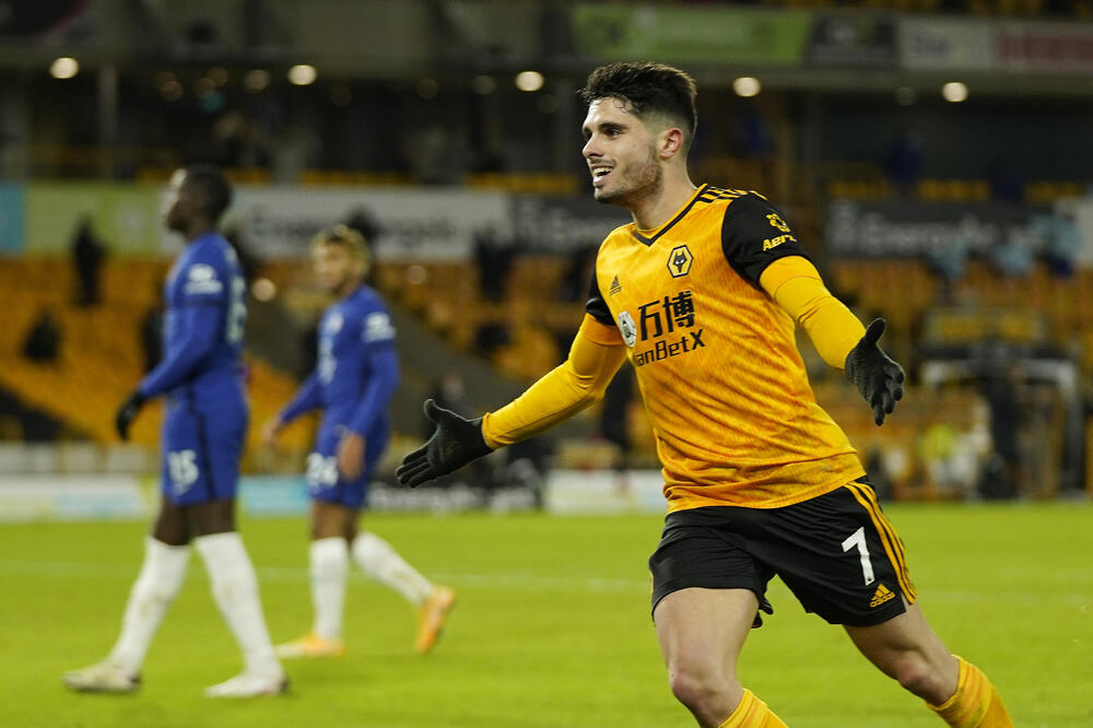 Neto slavi gol protiv Čelsija, Foto: Reuters