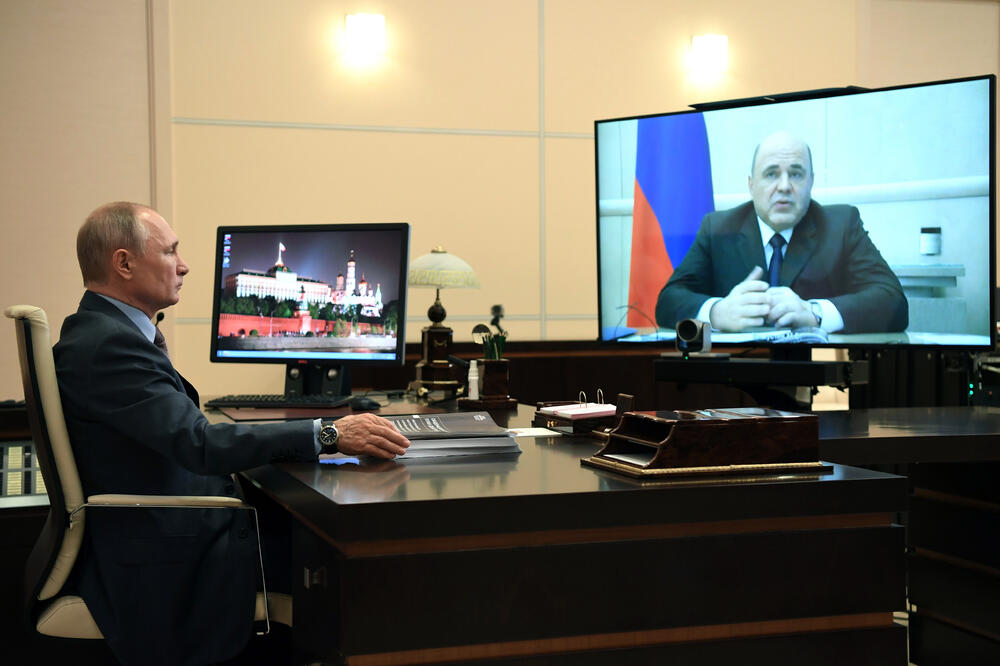 Putin i Mišustin, Foto: Beta/AP