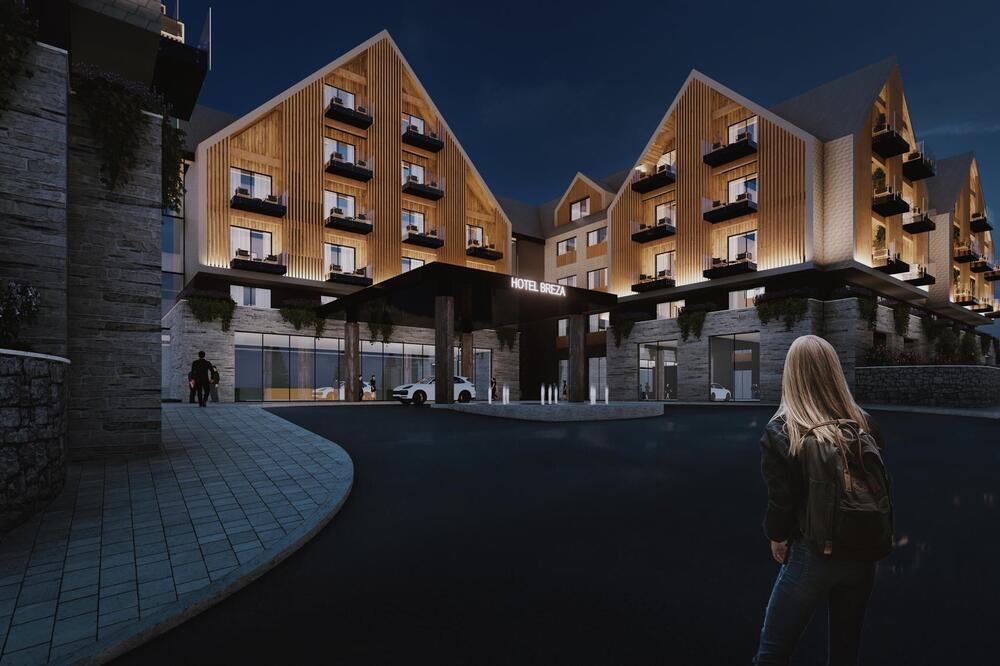 Hotel Breza u Kolašinu treba da bude završen sredinom 2022. godine, Foto: Printscreen