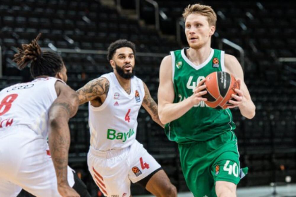 Grigonis na večerašnjem meču, Foto: Twitter.com/bczalgiris