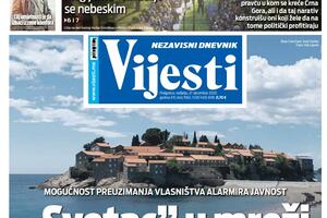 Naslovna strana Vijesti za 27.12.2020.