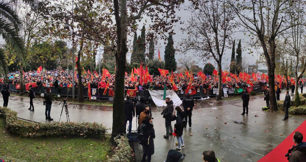 Protest Podgorica, Protest u Podgorici