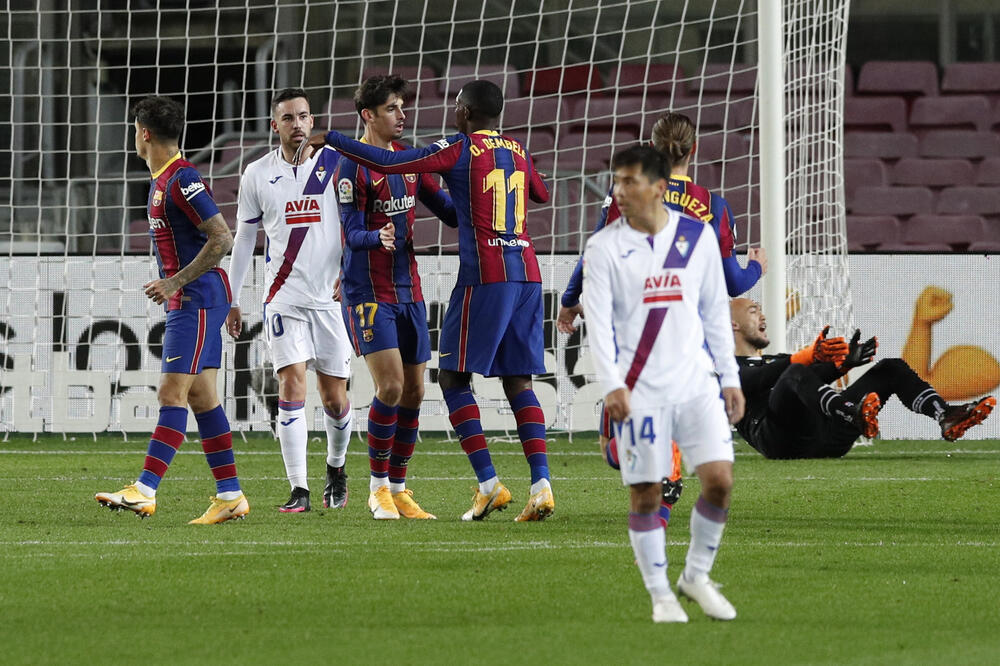 Barselona je ponovo razočarala: Gol Dembelea dovoljan za bod, Foto: Reuters
