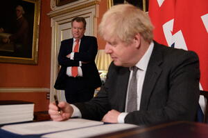 VIDEO Džonson potpisao trgovinski sporazum sa EU: "Početak divnog...