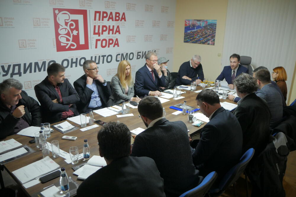 Sa sjednice Predsjedništva Prave Crne Gore, Foto: Prava Crna Gora