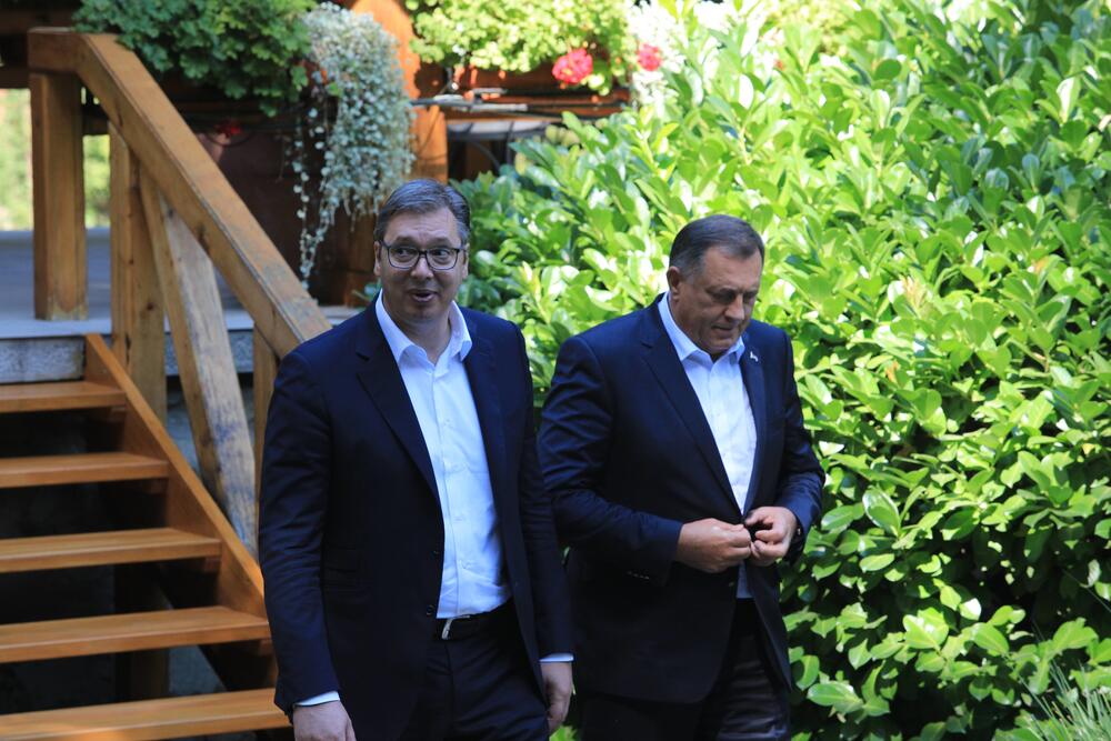 Aleksandar Vučić i Milorad Dodik u Beogradu