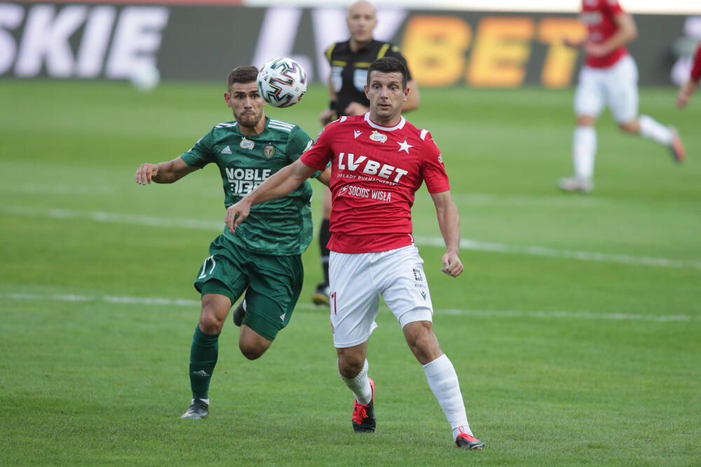 Fatos Bećiraj u dresu Visle, Foto: Wisla Krakow