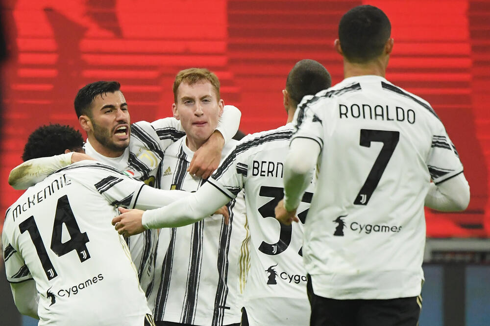 Fudbaleri Juventusa slave treći gol u Milanu, Foto: Reuters
