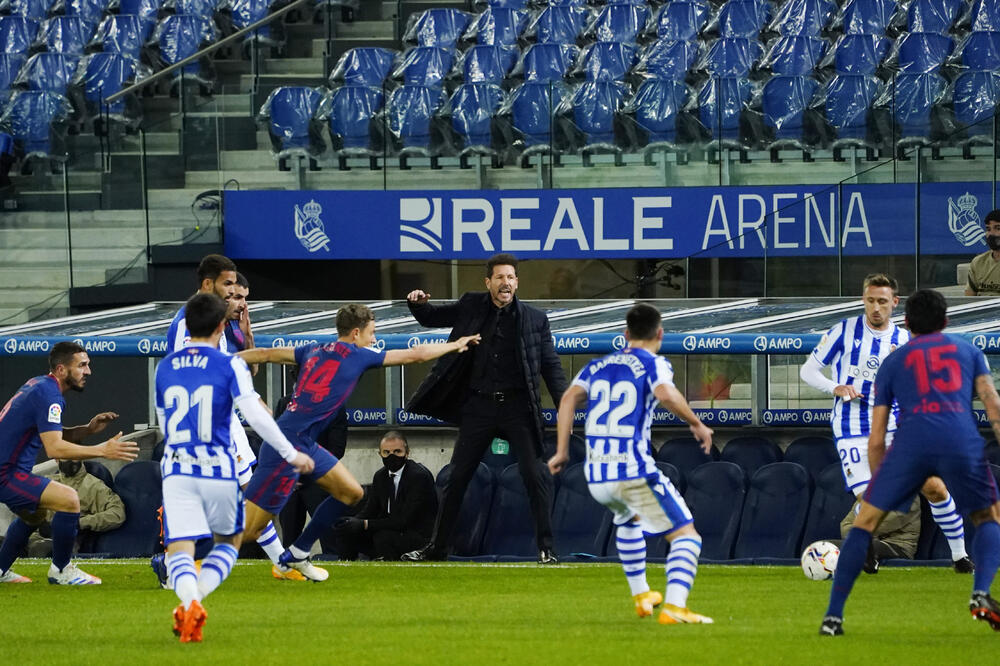 Barenećea i Silva na meču protiv Atletika, Foto: Reuters