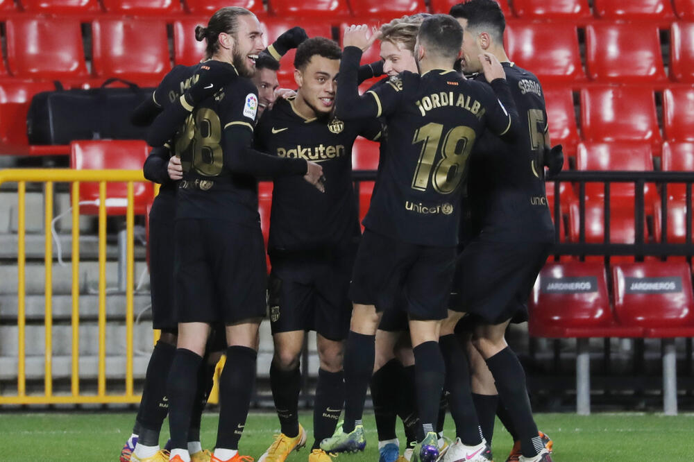 Slavlje igrača Barselone, Foto: Reuters