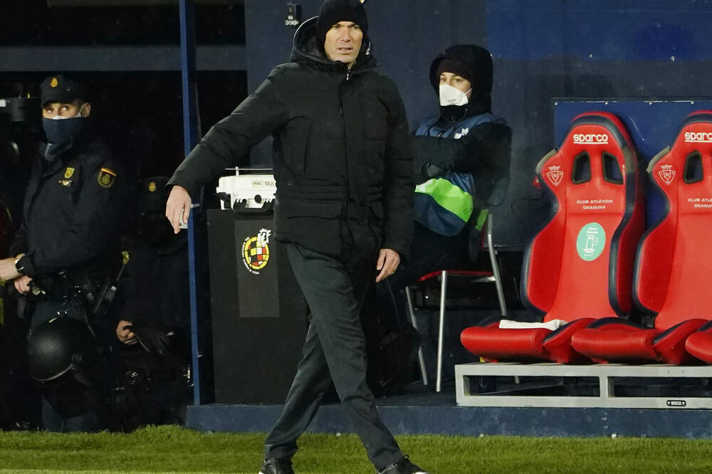 Zidan sinoć, Foto: Reuters
