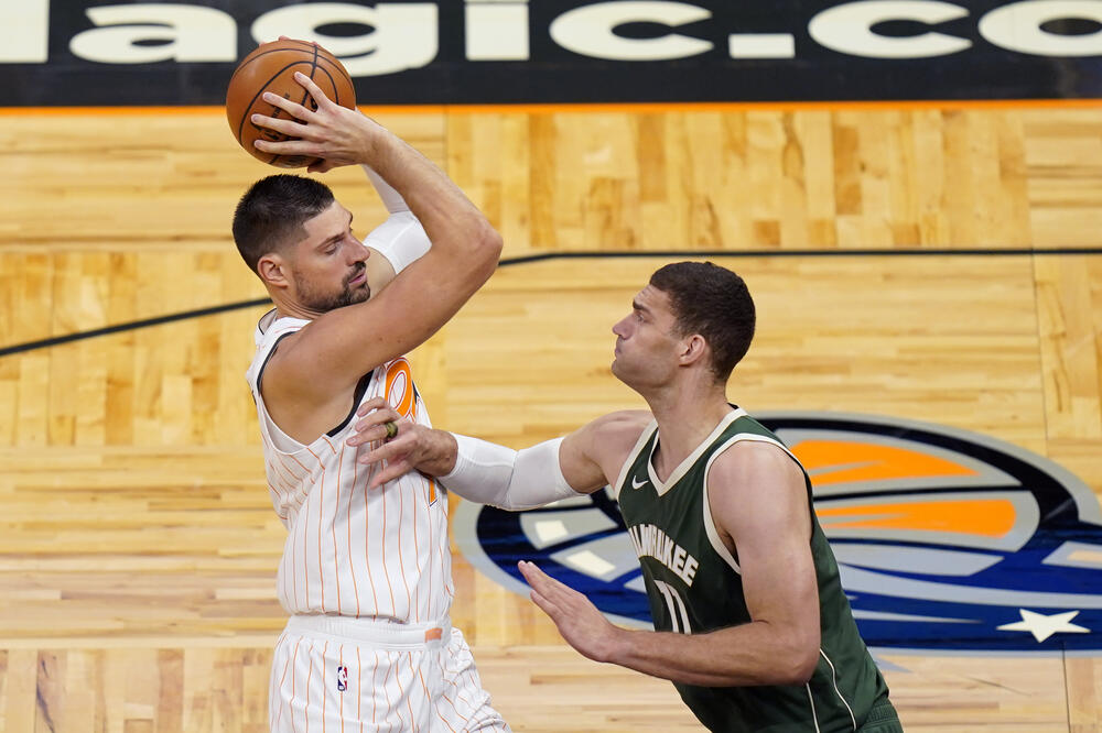 Vučević sa Lopezom, Foto: Beta/AP