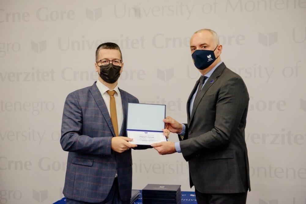 Ćalasan i rektor UCG Danilo Nikolić, Foto: Univerzitet Crne Gore