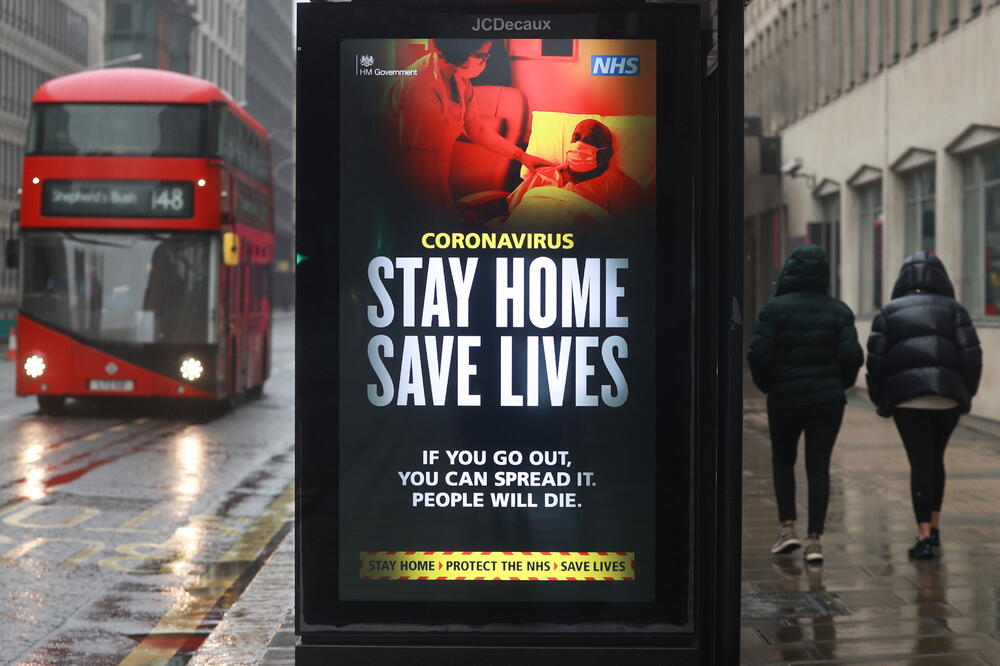 "Ostani kući, spasi živote", Foto: Reuters