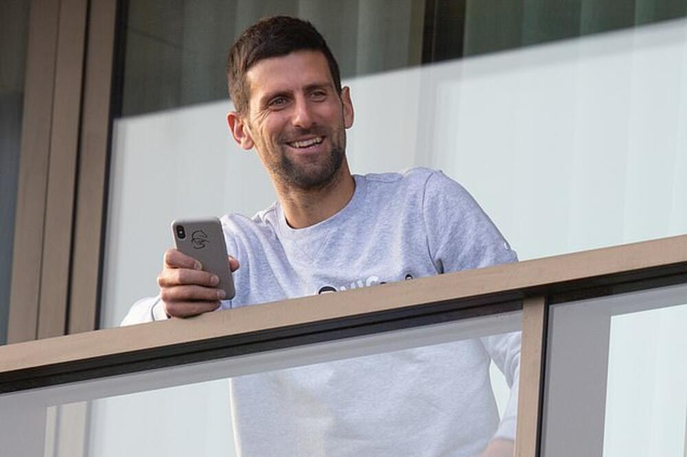 Đoković u hotelskoj sobi, Foto: Twitter