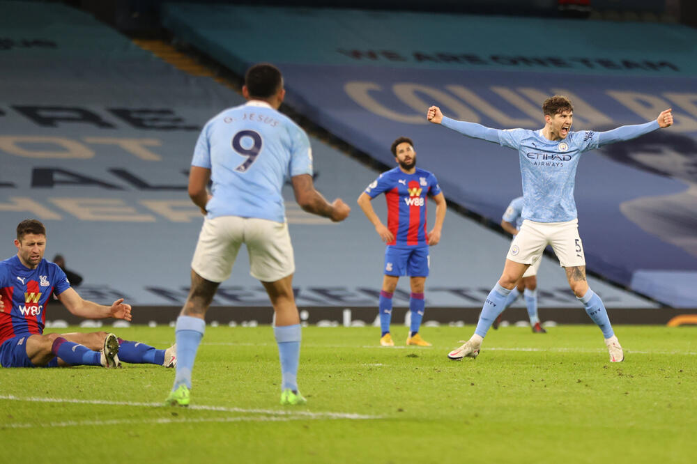 Džon Stons slavi gol protiv Palasa, Foto: Reuters