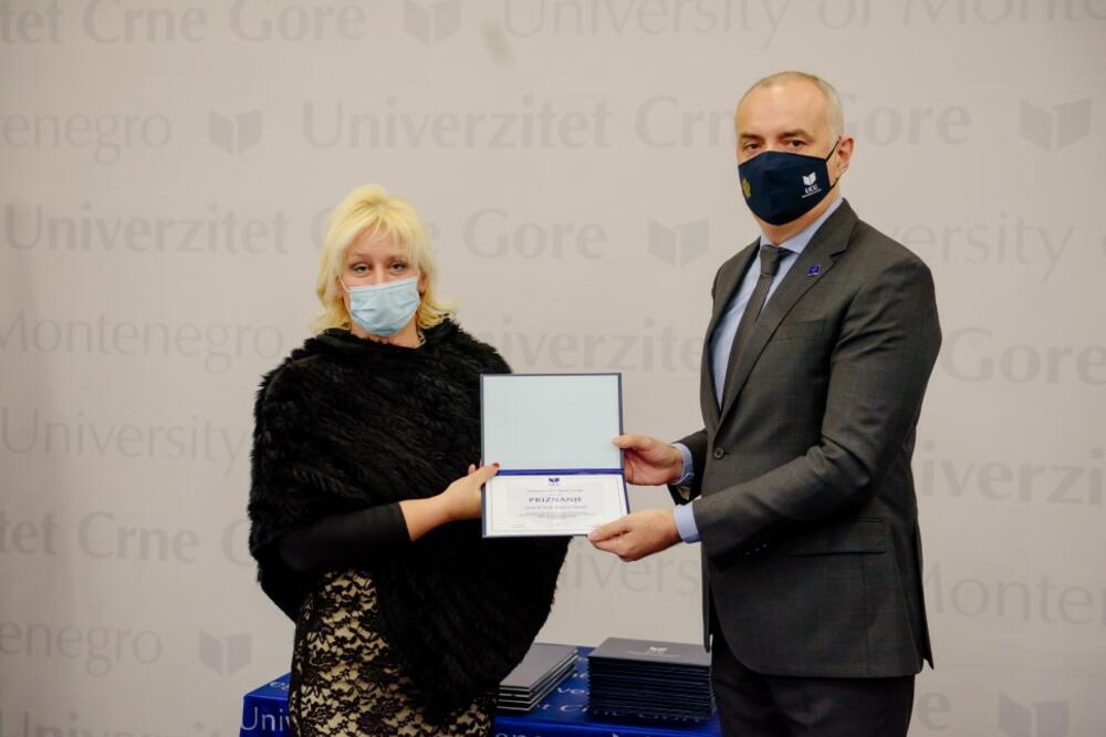 Šundić i rektor UCG Danilo Nikolić, Foto: UCG